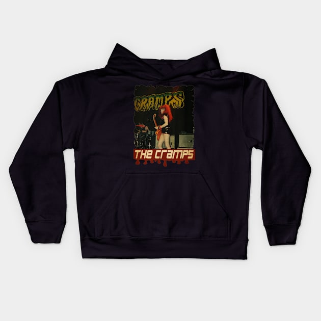 The Cramps 1982 Vintage Kids Hoodie by Teling Balak